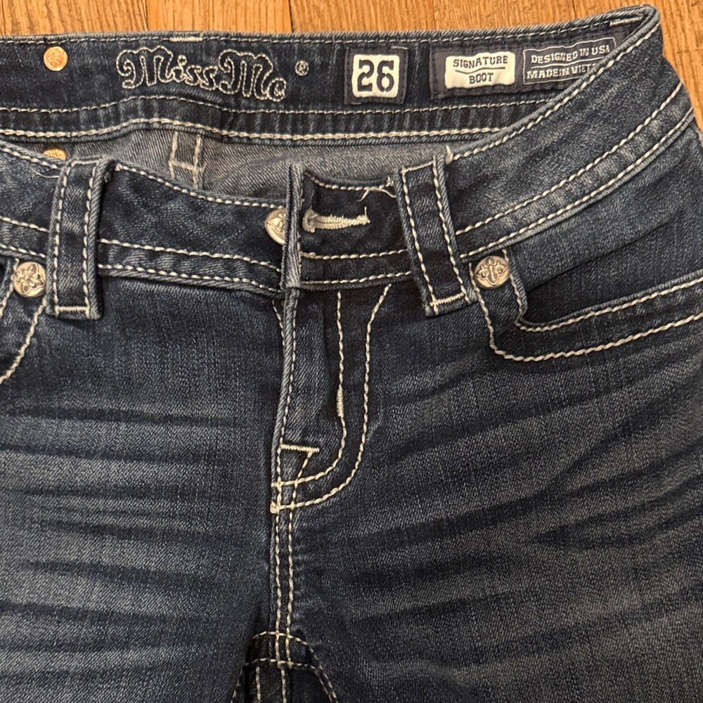 Miss Me Boot Cut Jeans - Picture 2 of 6